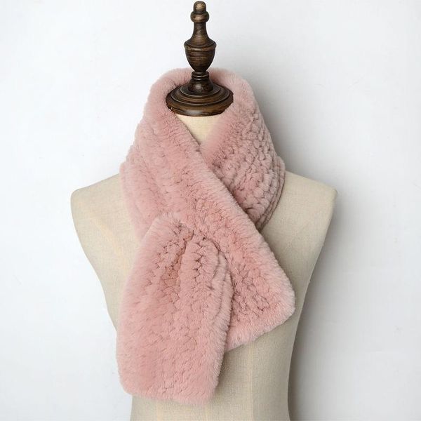 

scarves long real rex fur scarf pull through women's neck trim winter collar wraps wholesale price, Blue;gray