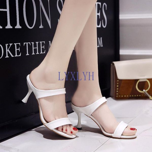 

fashion women high heels pu leather ankle strap sandals open toe pumps stiletto dress party shoes size 35-39 black