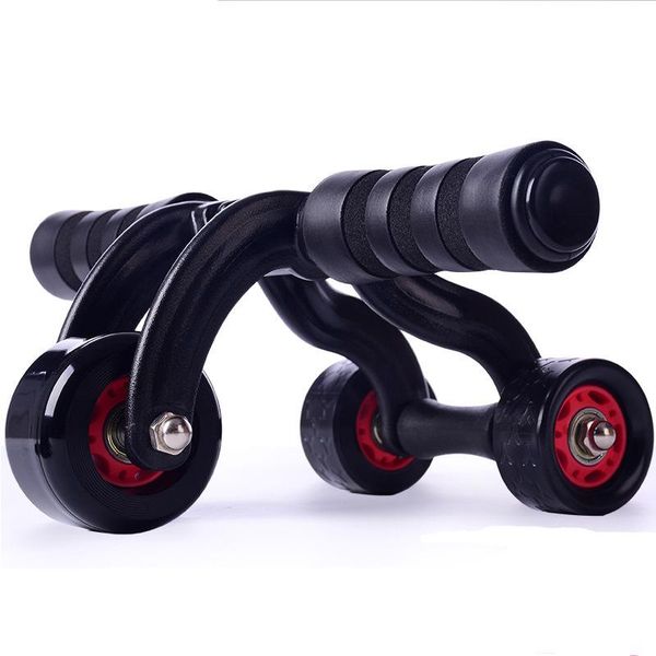 

fitness abdominal wheel ab roller with mat muscle trainer for exercise gym training equipment 4 wheels stable