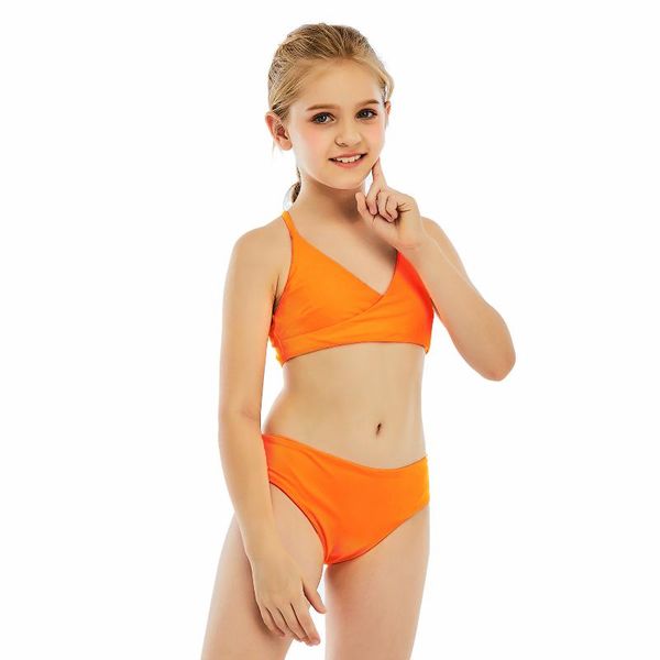 

one-piece suits girl's swimsuit kids training big boy's baby's beach wear swiming suit 2 piece waist
