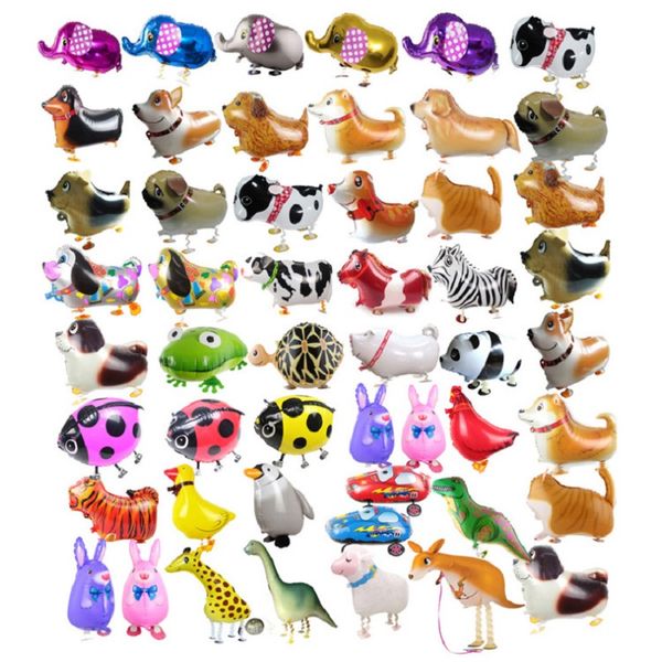 

pet aluminum foil balloon walking aluminum film balloon birthday party decoration walking pet animal balloon christmas gift children toy