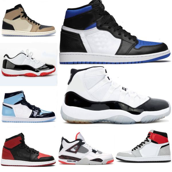 

1 1s jumpman men basketball shoes designer sneakers running shoe sports torch hare game royal pine green court with box 31o2at1m1u
