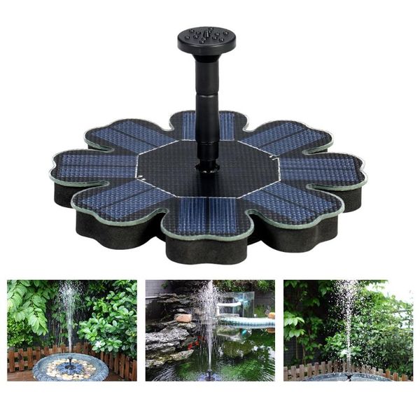 

anself solar powered fountain 8v 1.6w panel water floatings brushless pump kit for bird bath pond garden decorations