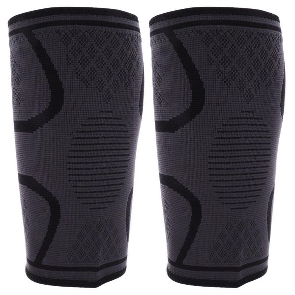 

2pcs warm kneepad riding knee brace sleeve sports protector elbow & pads, Black;gray