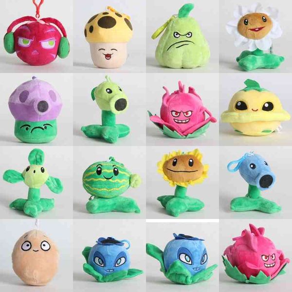 

1pcs 10cm knuffels pvz plants pluche hanger soft knuffles pop for children kids gifts
