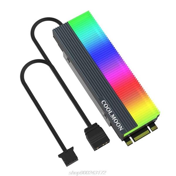 

cm-m73s m.2 argb ssd heatsink cooler 2280 solid state hard disk radiator heat dissipation pad a02 21 dropship fans & coolings