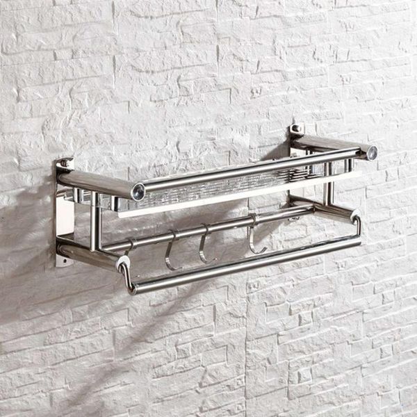 

bathroom towel holder punch rack wall mounted matte black aluminum storage shelf with hook shower room accessories racks