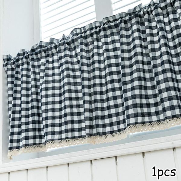 

other home decor lattice lace curtain small finished product wear rod gingham