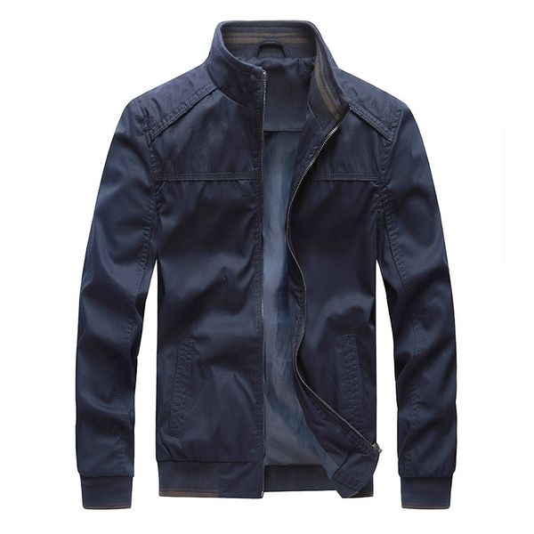 

2021 autumn men's cotton simple coat casual work jacket hot, Black