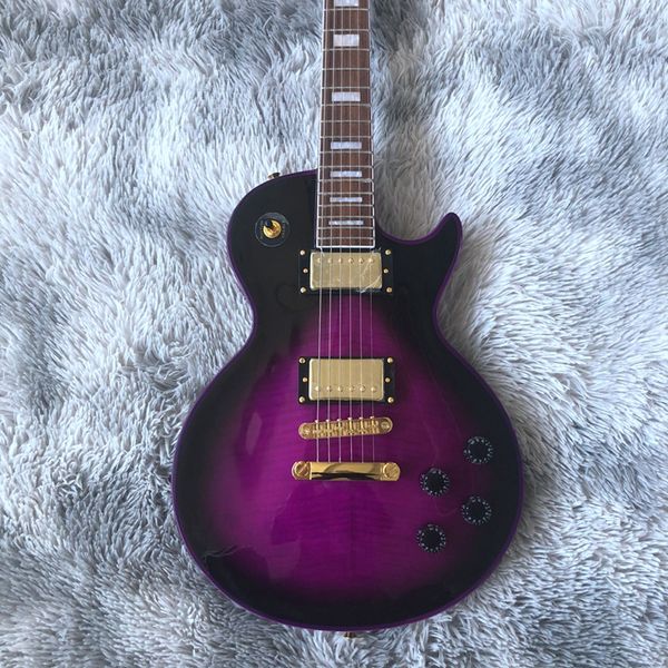 

purple color new arrival electric guitar mahogany wood body rose wood fingerboard 22 fret