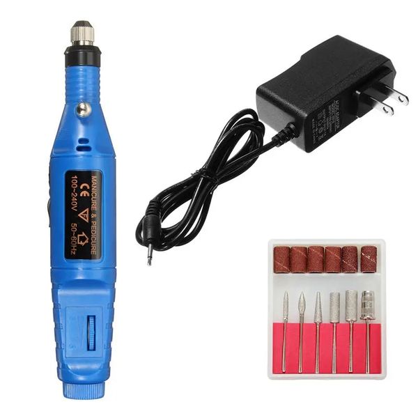 

electric nail drill machine engraving machine tool polishing grinding bits set kit - 220v