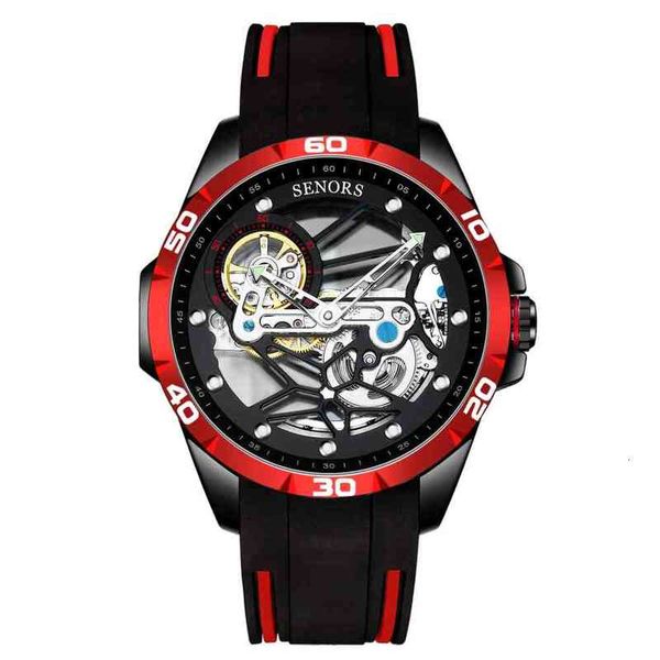 

brand men enors mechanical watches luxury automatic sport rustless steel waterproof relogio masculino, Slivery;brown