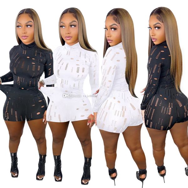 

tracksuits casual knitting long sleeve clothes new elastic hole high neck long sleeve and leggings set, Gray