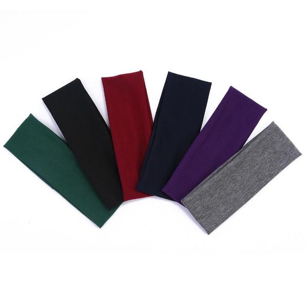 

yoga hair bands 6 pieces cotton headbands running sweat absorbing gym scrunchy
