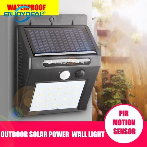 

outdoor wall lamps enjoydeal 20led lamp light waterproof solar power pir motion sensor smart garden pathway lighting