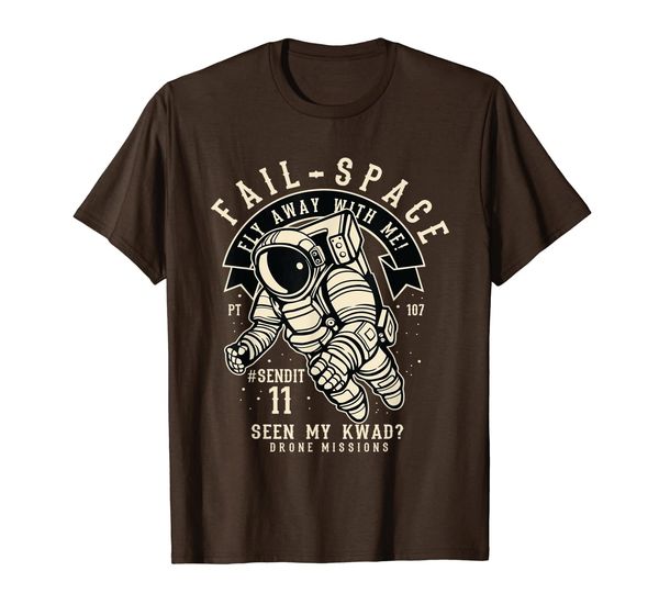 

fail safe spaced out shirt astronaut in space with 11, White;black