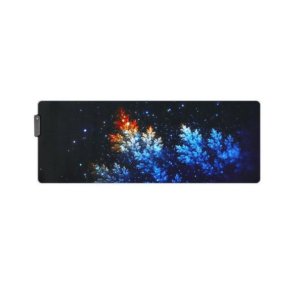 

mouse pads & wrist rests pad for pc luminous colorful gaming decorative table usb cable non slip home office rubber rgb led lighting laptop