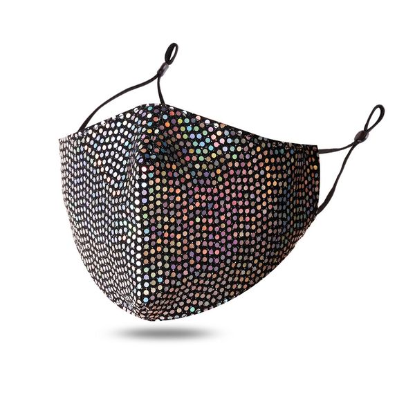 

new dot filter sequin cotton mask washable dust-proof personalized decorative mask