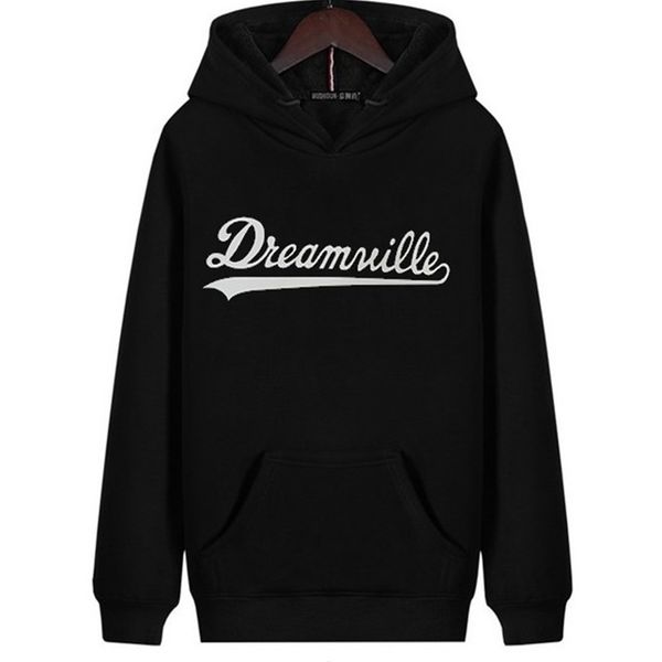 

leisure outdoor sports fashion large men's printed pullover, Black