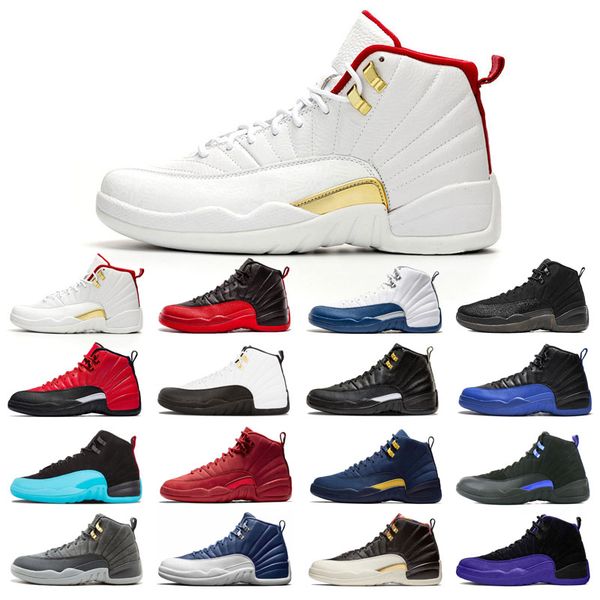 

with box 12s basketball shoes 12 for man black purple bulls dark fiba flu game french blue winterized wings utility university gold michigan