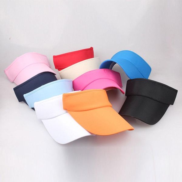 

wide brim hats 1pc outdoor empty adjustable sun hat beach sport visor women men sunscreen summer fashion cap for tennis travel, Blue;gray