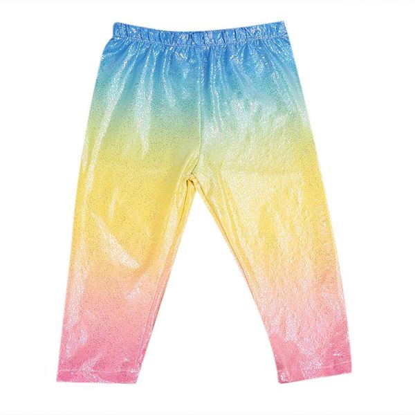 

trousers 2021 kids girl baby sequin leggings pants casual cute rainbow colorful soft lovely clothes outfits 1-6 years, Blue