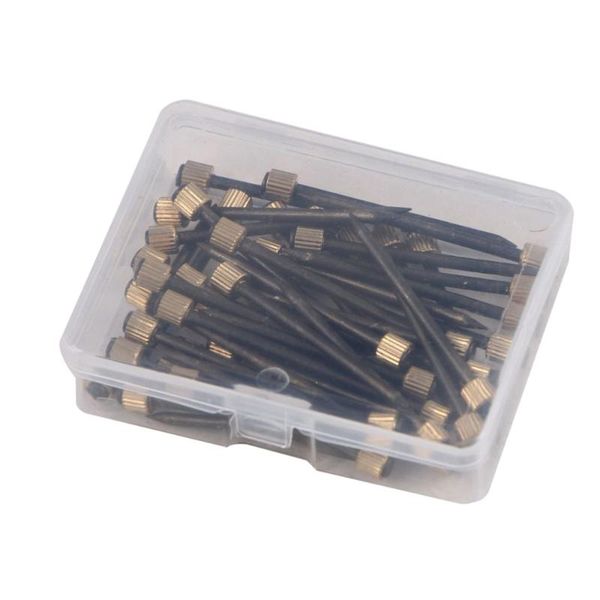 

set 50pcs po frame nails boxed practical picture hooks (black) gift wrap
