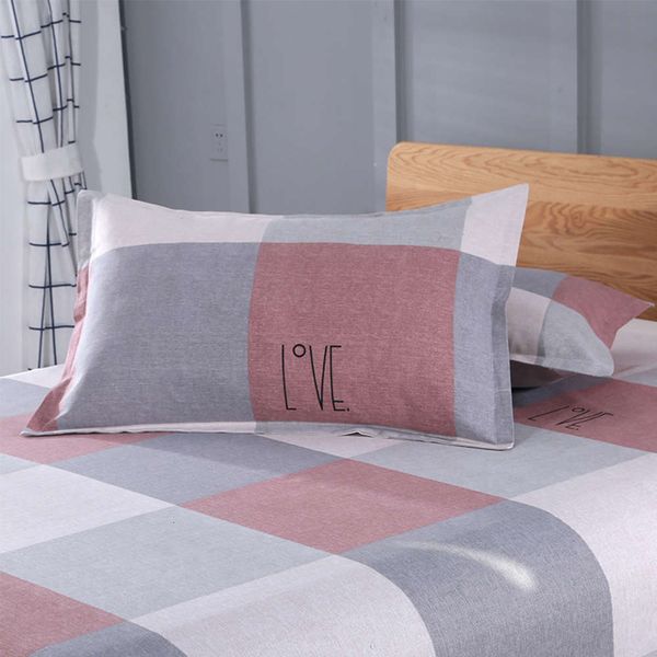 

a pair of cotton printed old coarse cloth pillowcases 78cm single pillow case