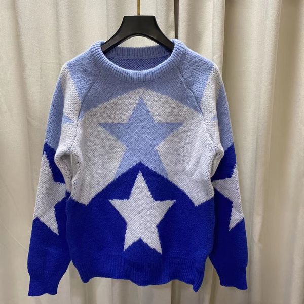 

2021 autumn winter milan runway sweaters o neck long sleeve high end jacquard pullover women's designer clothing 11-1-1, White;black