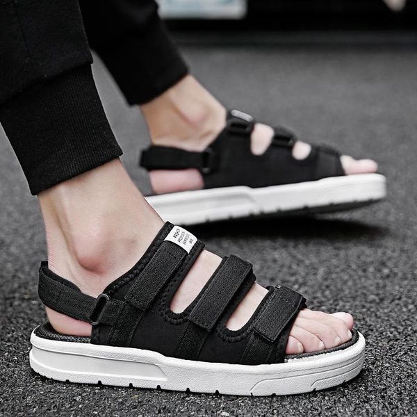 

sandals summer 36-48 big size men's slippers beach shoes lovers women's slipper 2021 men water, Black