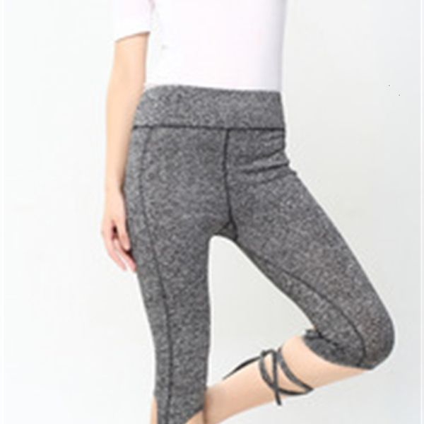 

women's leggings pure pale colored waist tie fitness elastic legging cross pattern gothic novelty ankle-length pant munj, Black