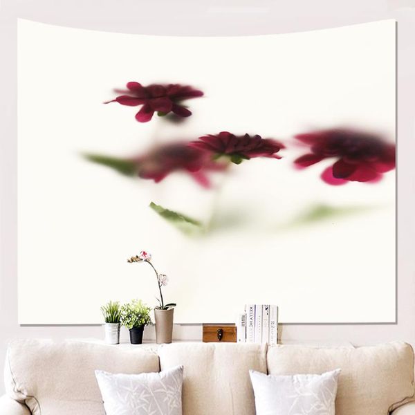 

tapestries flower tapestry with aesthetic hazy design wall hanging mandala hippie decor blanket for bedroom home dorm office