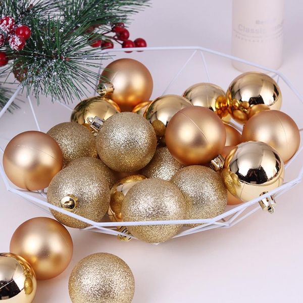 

party decoration 24pcs christmas ball ornaments with lanyards 6cm/2.4in tree balls shiny matte glitter shatterproof
