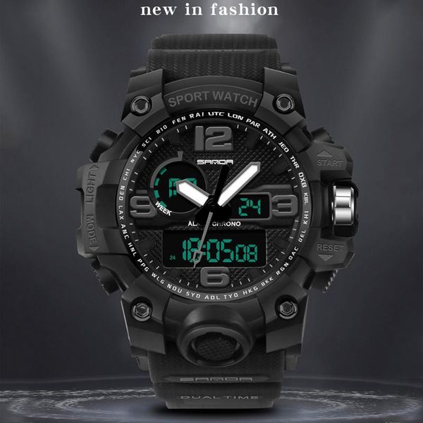 

wristwatches men g style sports watches led digital military waterproof quartz clock relogio masculino, Slivery;brown