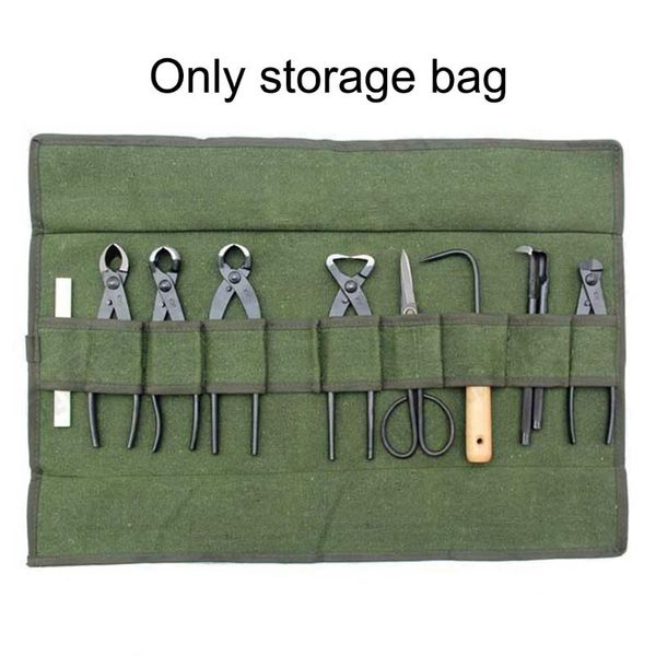 

spanner repair storage bag garden multi pocket foldable soft gardening tool canvas pliers wrench roll type package portable bags