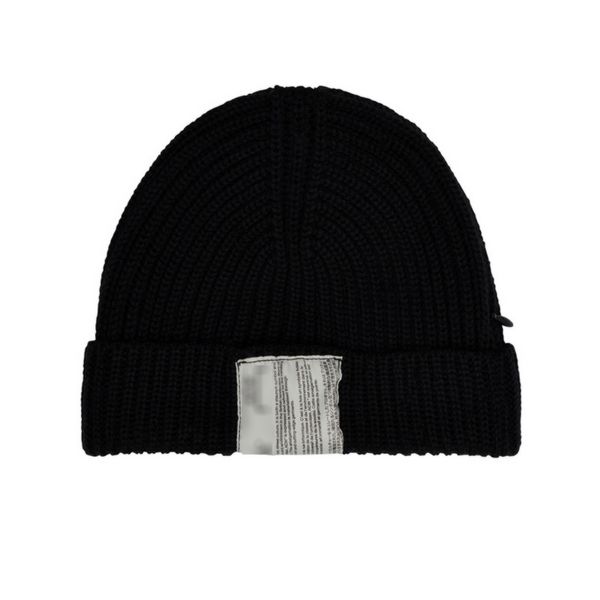 21fw A- LOGO cappello lavorato a maglia in lana moda strada hip hop retrattile cerniera invisibile cappello freddo bavaglino caldo