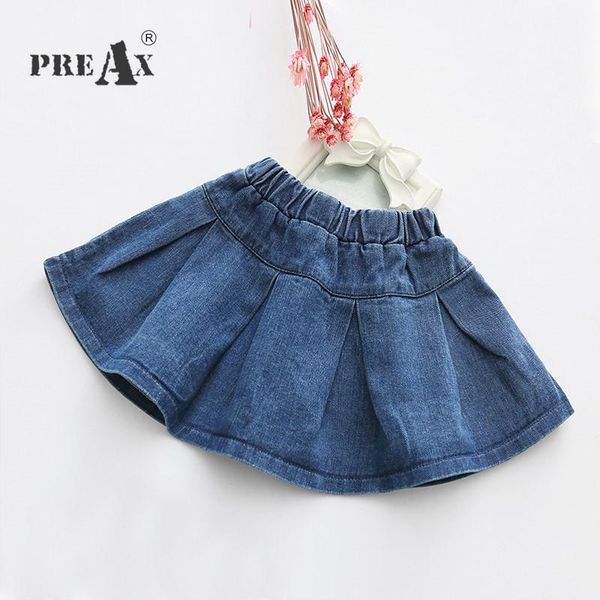 

skirts 2021 spring summer denim for girls fashion school pleated kids clothes baby child high waist tutu, Blue