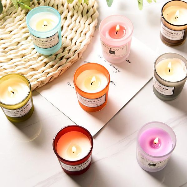 

candles romantic scented candle small jar natural soy wax wedding birthday home decor party supplies