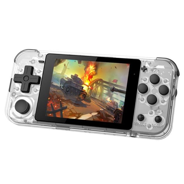 

portable game players powkiddy q90 retro console 3.0 inch ips lcd player machine open dual system handheld 16 simulator for ps1/nes/sfc