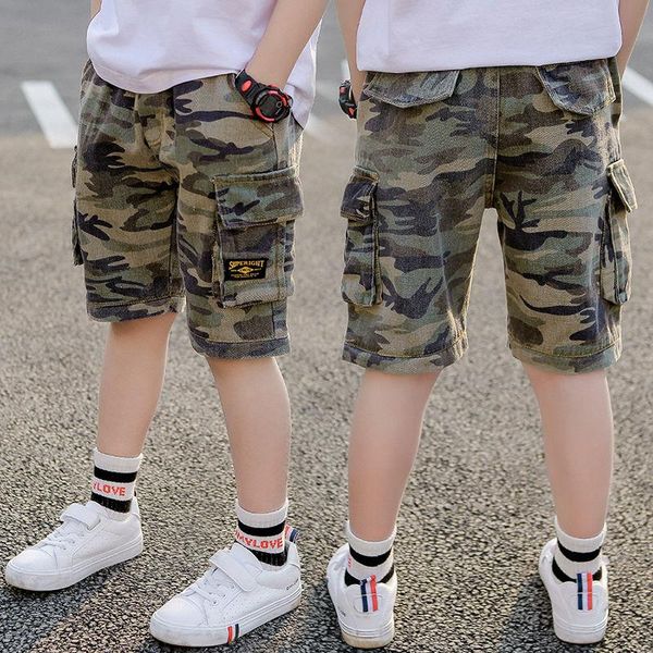 

shorts 2021 boy camouflage wear-resistant pants, Black