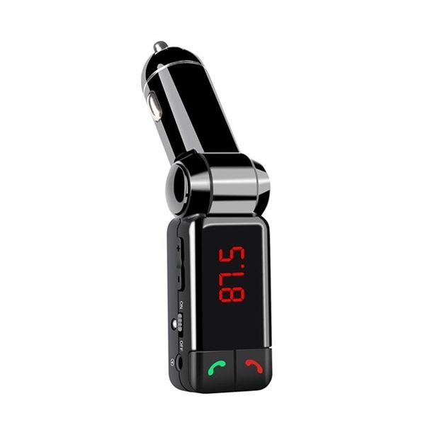 

2021 bluetooth car kit mp3 fm transmitter hands usb charger for iphone samsung htc android