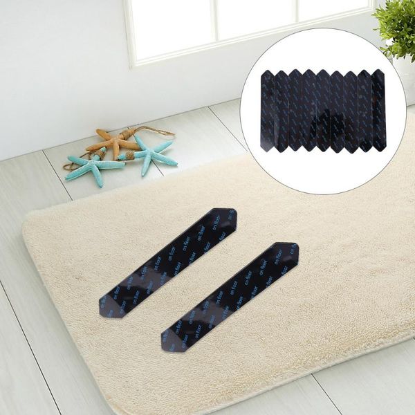 

8pcs traceless carpet fixing sticker rug grippers anti curling non-skid bath mats