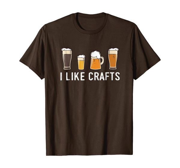 

i like crafts, beer t-shirt, White;black