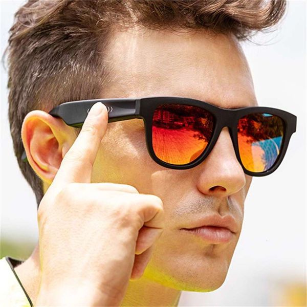 

highend accessories newt sport uv polarized sunglass smart bone conduction headset glass for man and women, Black
