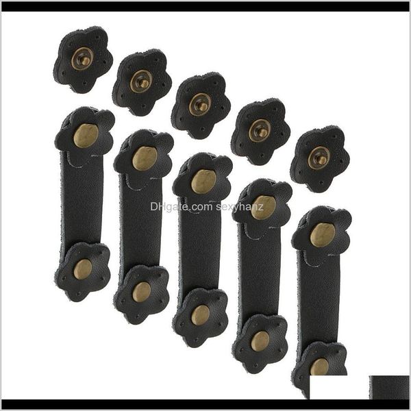 

sewing notions tools apparel drop delivery 2021 5 sets leather buckles purse frames for handbag kindle cellphone case diy flower ehkx5, Black