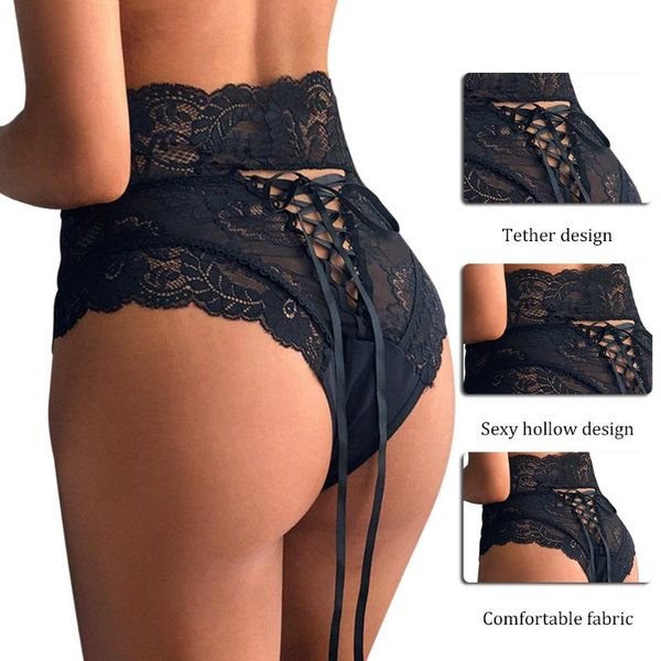 

women's panties lace g-string lingerie thong female hollow out underwear ladies transparent knickers intimates for women, Black;pink