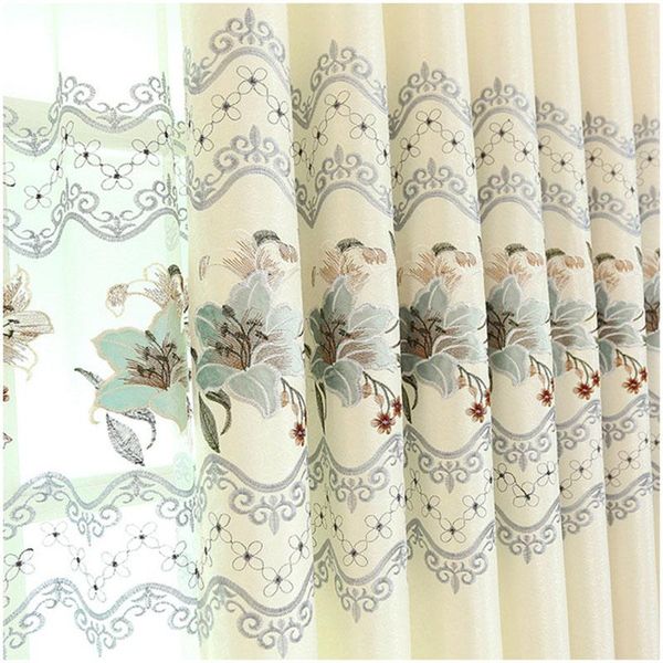 

fashion special offer cortina european luxury hollow soluble embroidery screens for living room bedroom sheer custom curtain & drapes