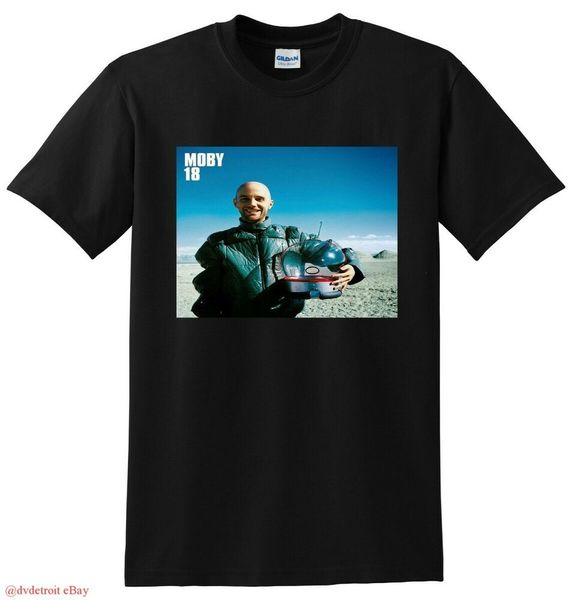 

MOBY T SHIRT 18 vinyl cd cover SMALL MEDIUM LARGE or XL, White;black