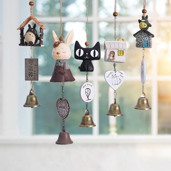 

japanese ceramic wall creative home bedroom balcony door small fresh wind chime pendant bell decoration