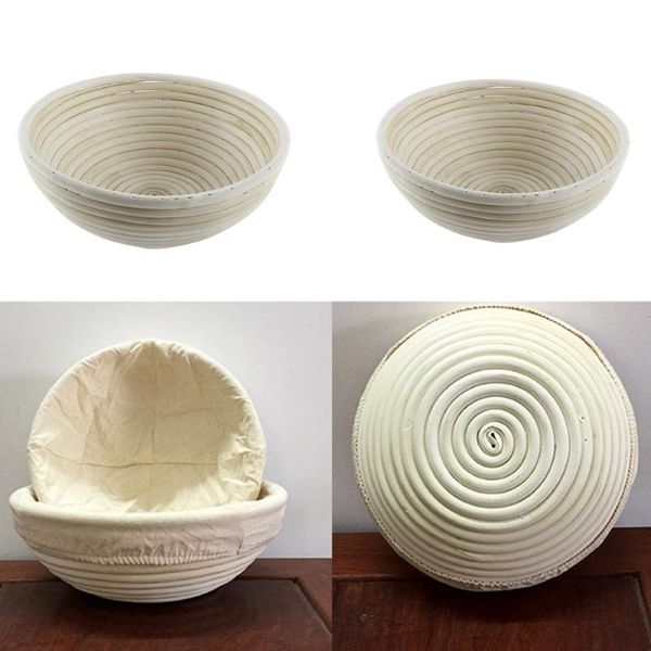 

1pcs kitchen rattan round european bread fermentation basket fruit storage baskets